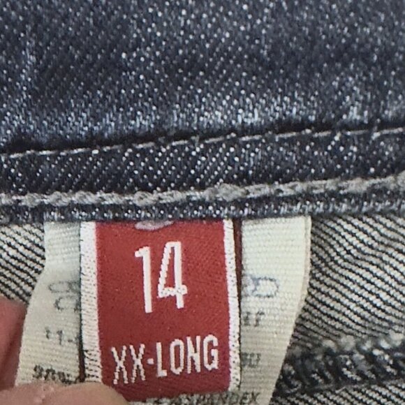 Stetson Womens Classic Bootcut Jean 816 Fit Size 14 XX-Long Distressed Denim - Picture 6 of 8